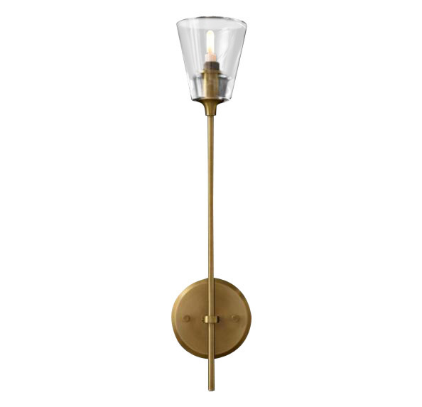 Настенный светильник  Delight Collection Torche De Verre 1 light gold