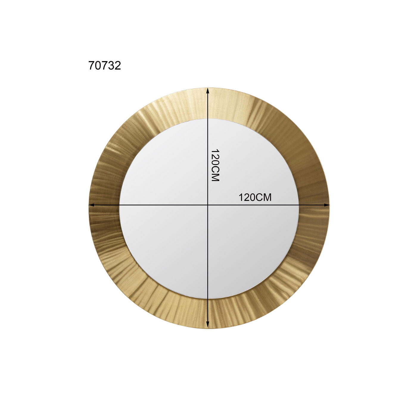 Зеркало настенное Lunette Ø120cm KARE 70732