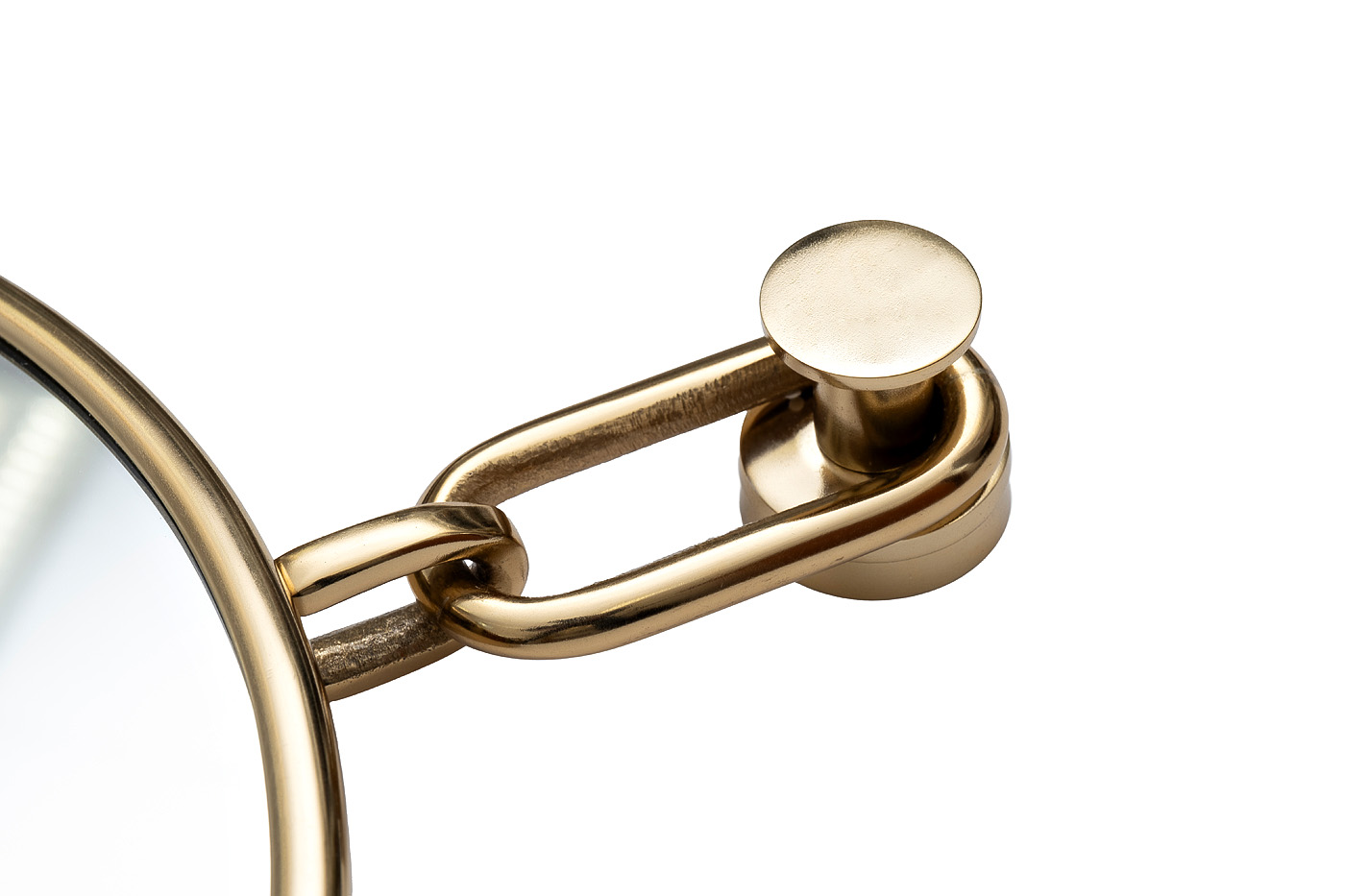 Зеркало двойное на подвесе в золотой металлической раме Garda Decor 79MAL-9231-86G