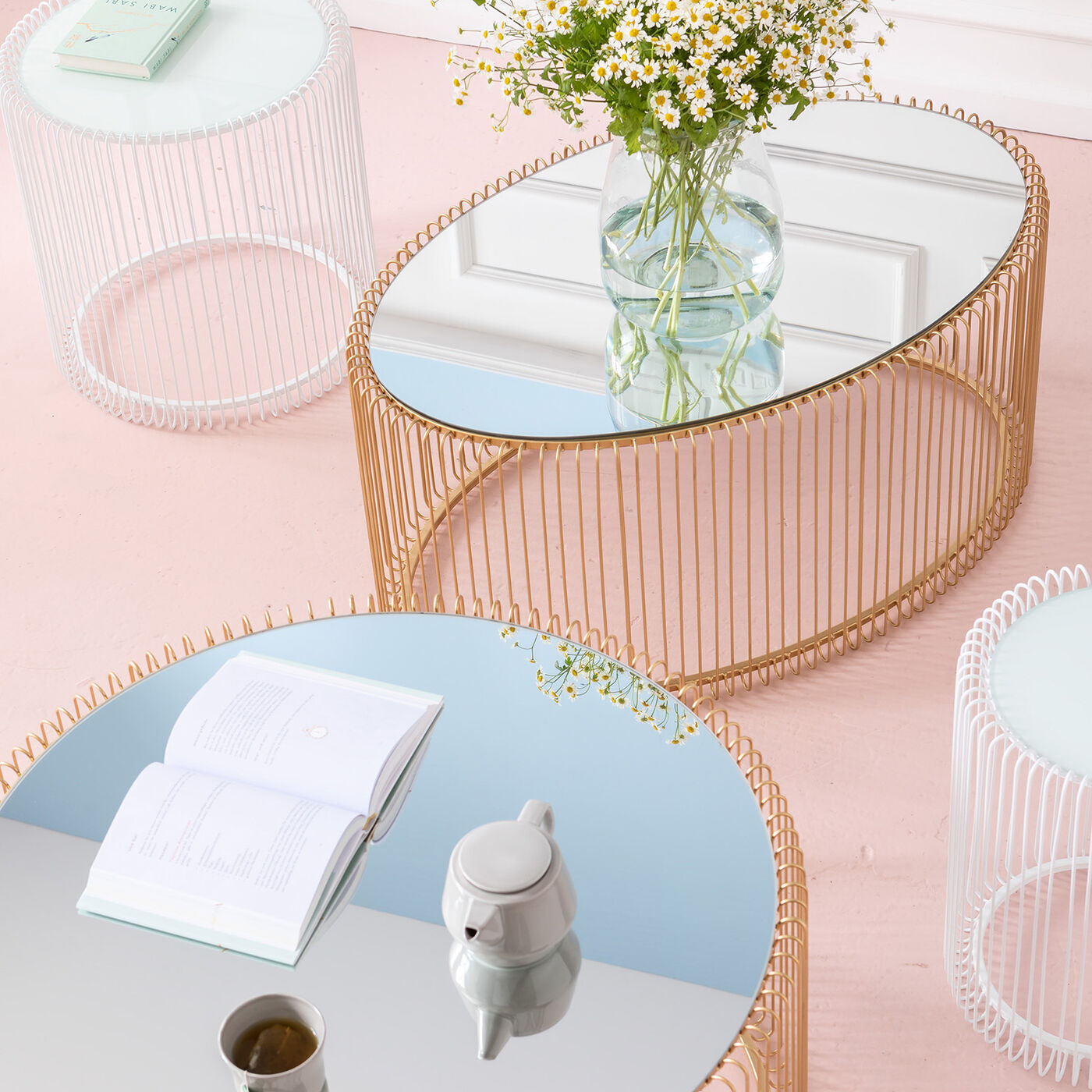 Столик кофейный KARE Wire 84518