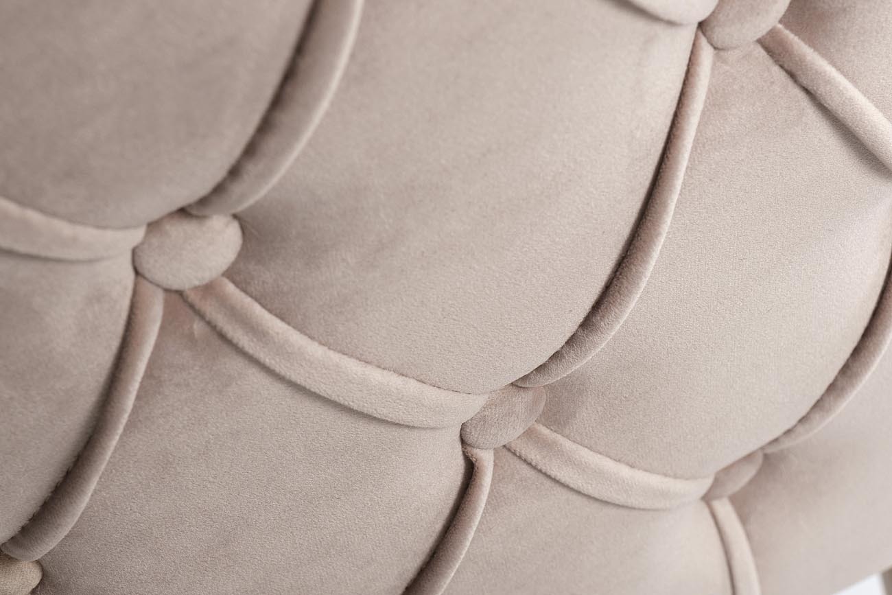 Кресло велюровое жемчужно-серое на металлических ножках Garda Decor 48MY-2533 PEG GLD