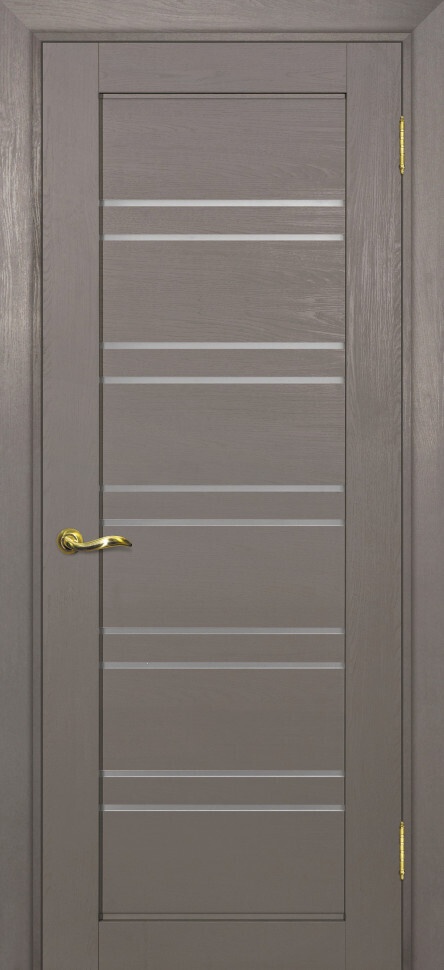 Межкомнатная дверь Graf PSU-46 белый сатинат Каменное дерево (2000 х 900)