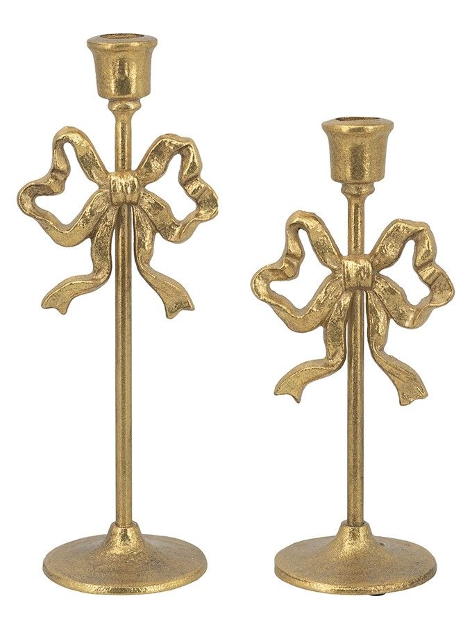 Подсвечники с бантами, набор Glasar D7235