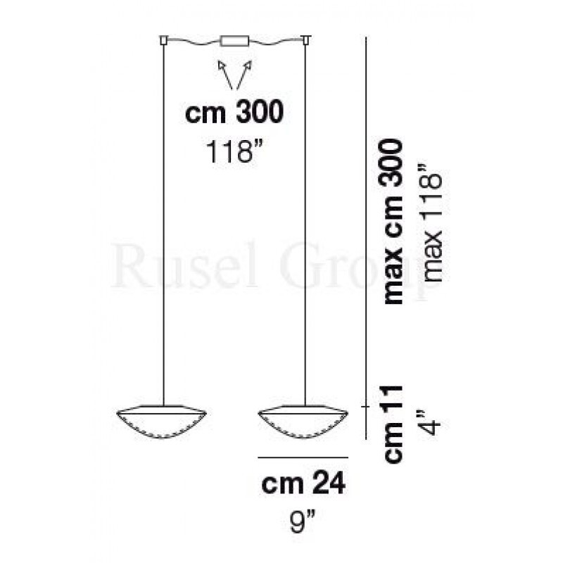 Подвесной светильник Vistosi BALANCE SP 24 D2