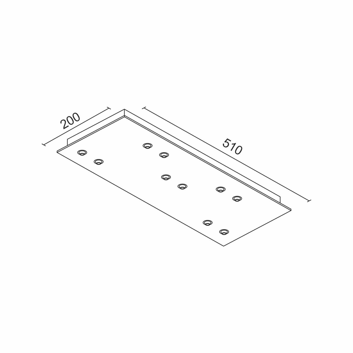 Основание Ledron 510*20-10 White