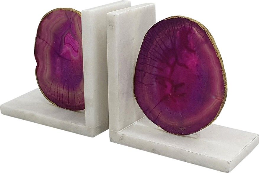 Держатели для книг Агат, набор Glasar 82956-PINK-SA