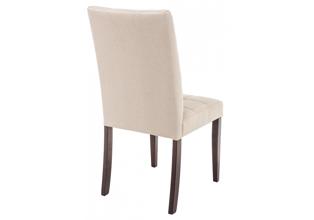 Стул деревянный Woodville Madina dark walnut / fabric cream 11029