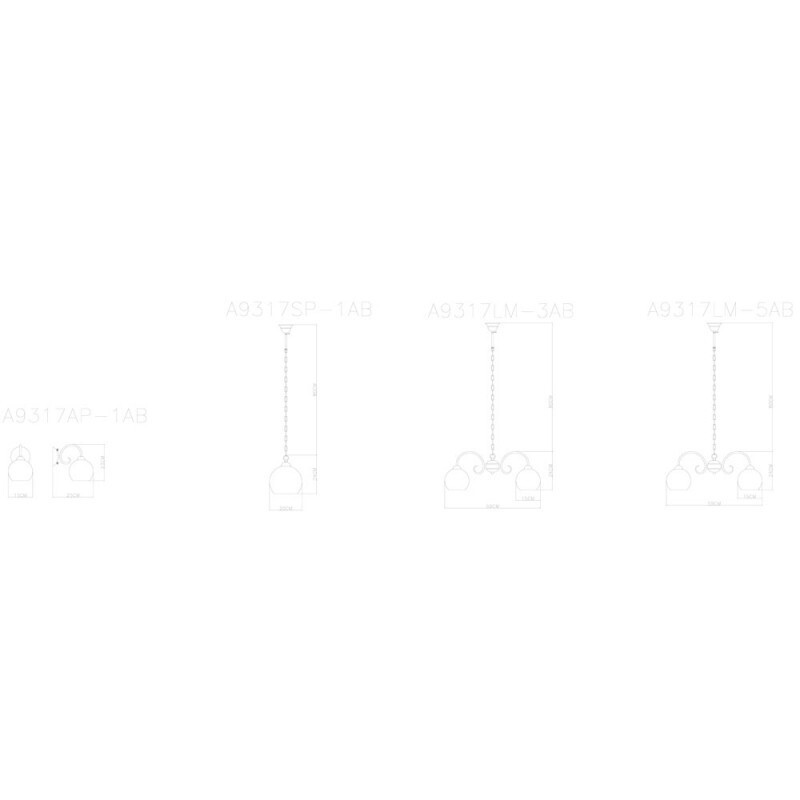 Бра Arte Lamp A9317AP-1AB