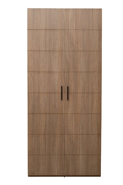 Шкаф двудверный с выдвижными ящиками цвет дуб Garda Decor GD-10012/2-3(глухой)