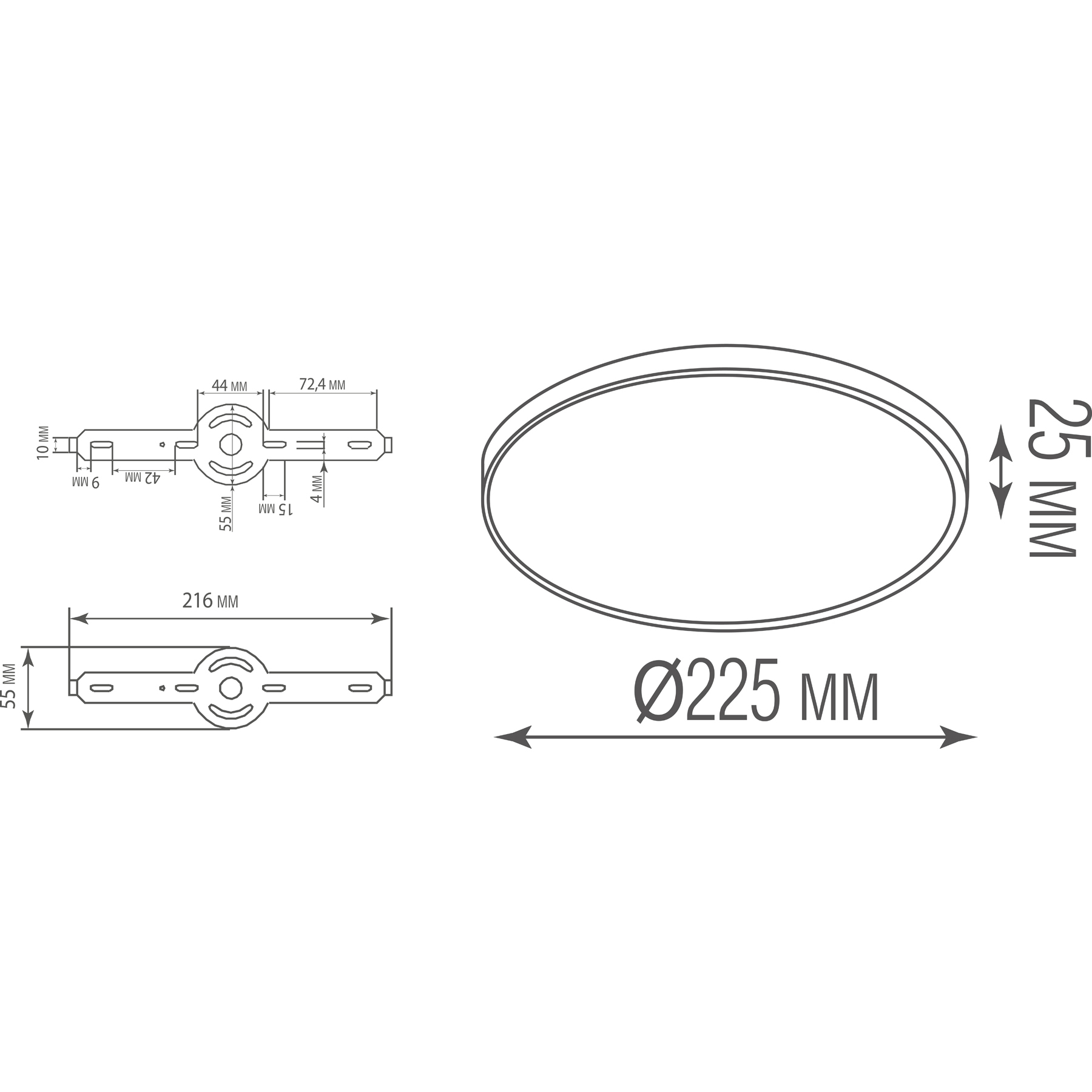 Накладной светодиодный светильник Donolux DL20171R18W1B