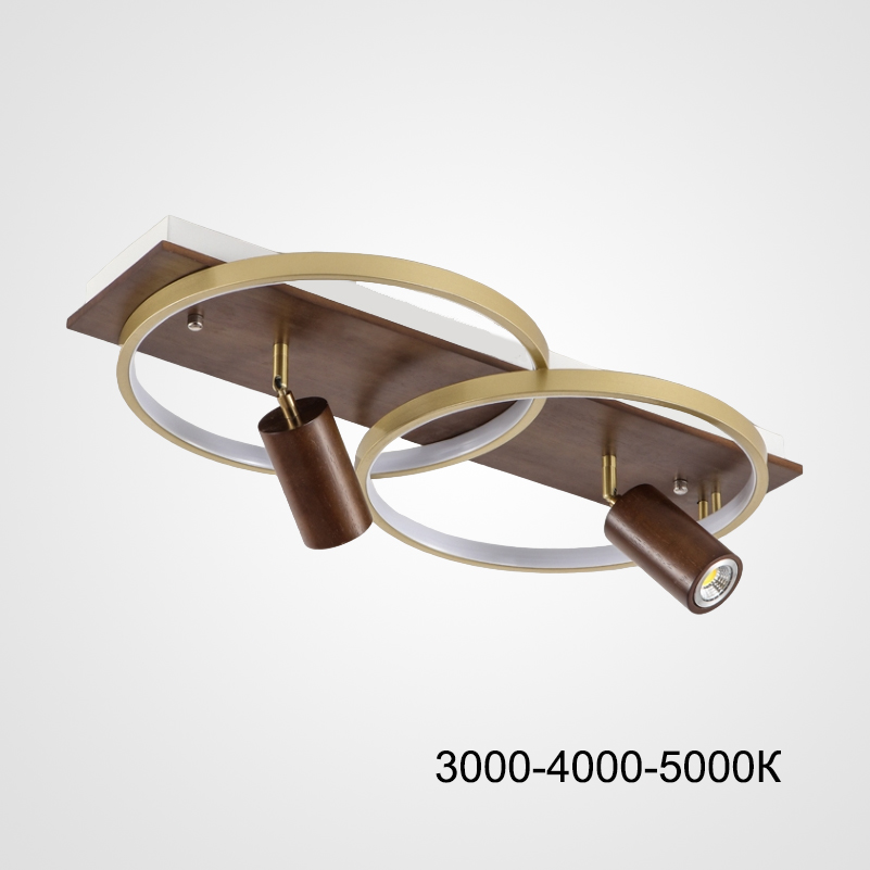 Потолочный светильник DIDRIKA L45 Dark Brown Трехцветный свет by ImperiumLoft