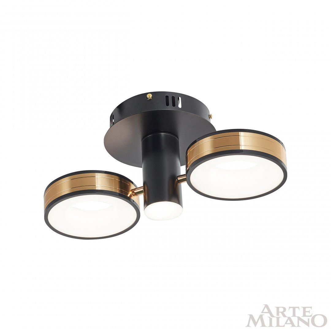 Светильник светодиодный 271040/2R BK/GD Arte Milano