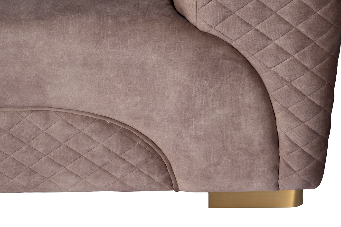 Диван трехместный велюровый бежевый Garda Decor 87YY-2047-3 BG