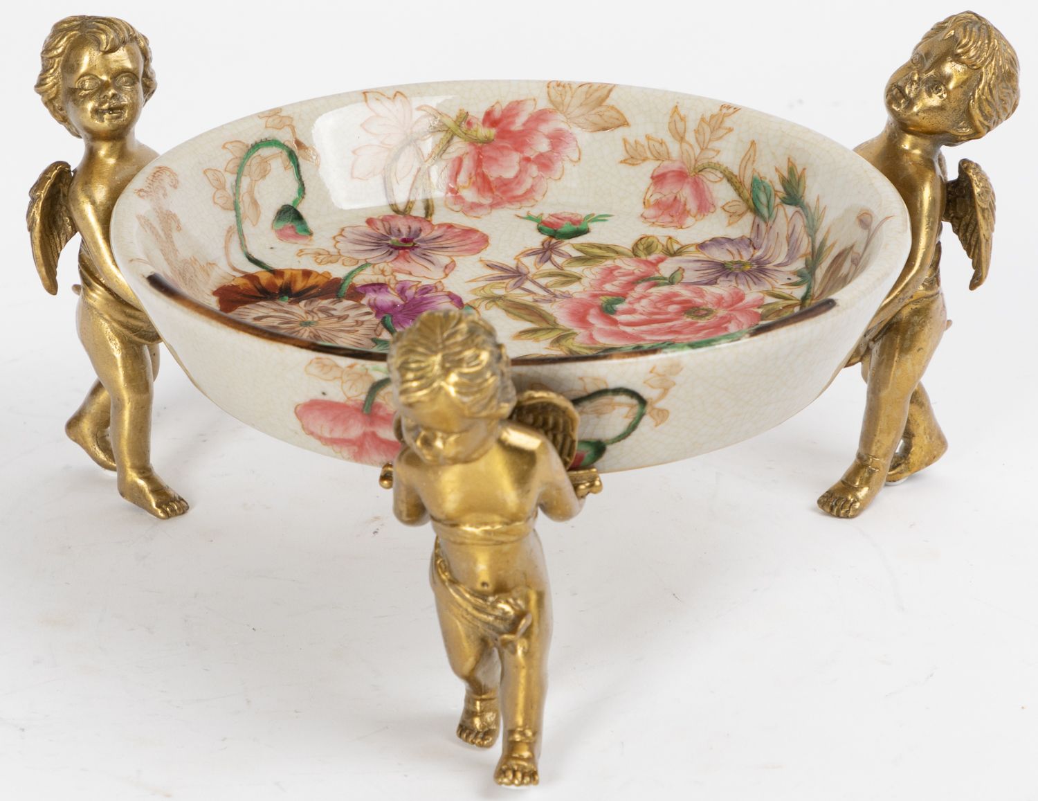 Блюдо на ангелах Glasar 31G2417/C914HC/HX1919