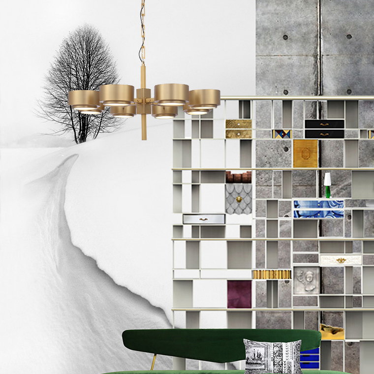 Подвесная люстра Hans-Agne Jakobsson Large Brass Chandelier for Markaryd in Sweden L8 by ImperiumLoft