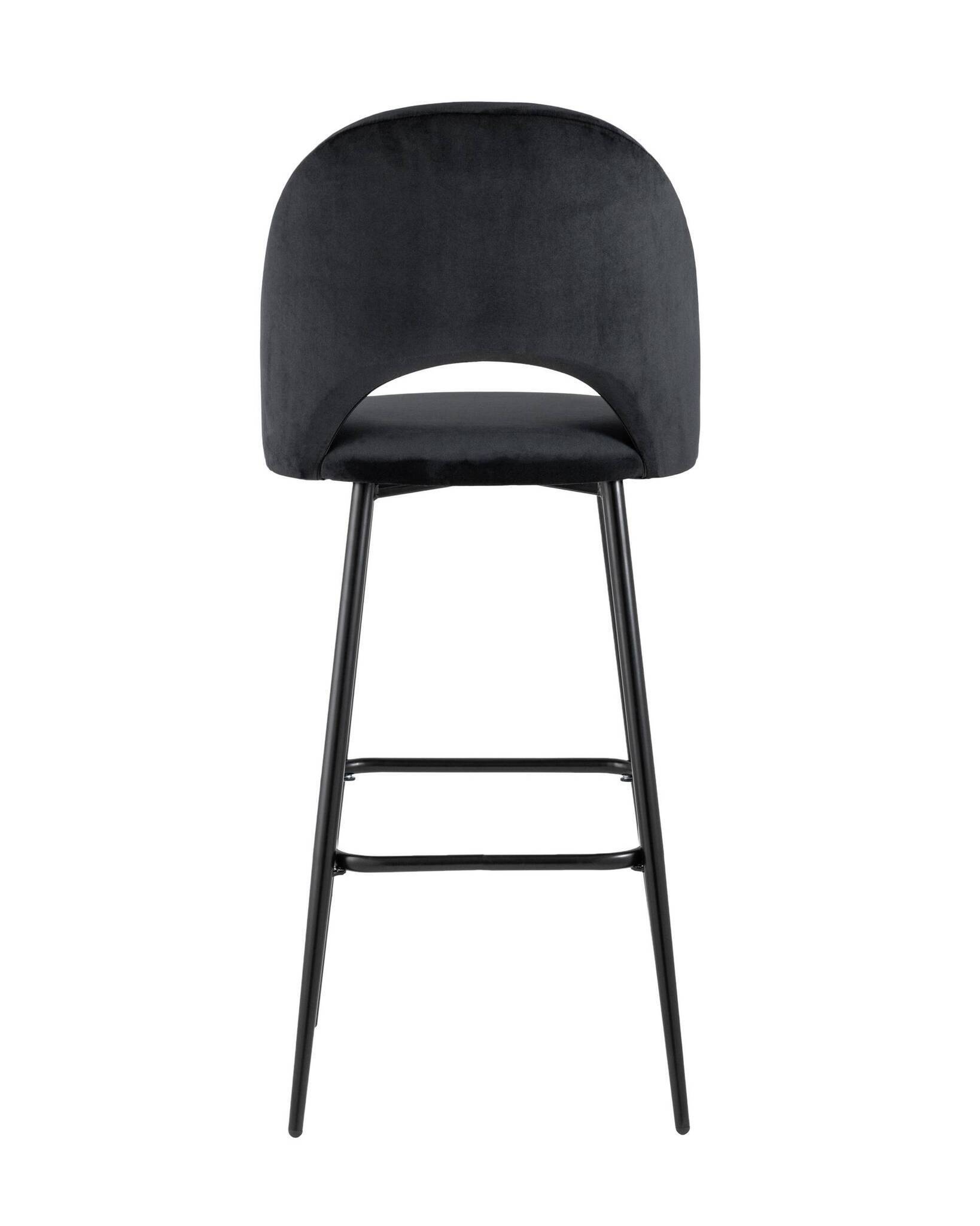 Стул барный Меган велюр черный Stool Group
