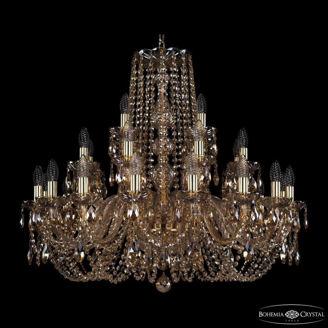 Люстра хрустальная 1402/16+8+4/300 G M721