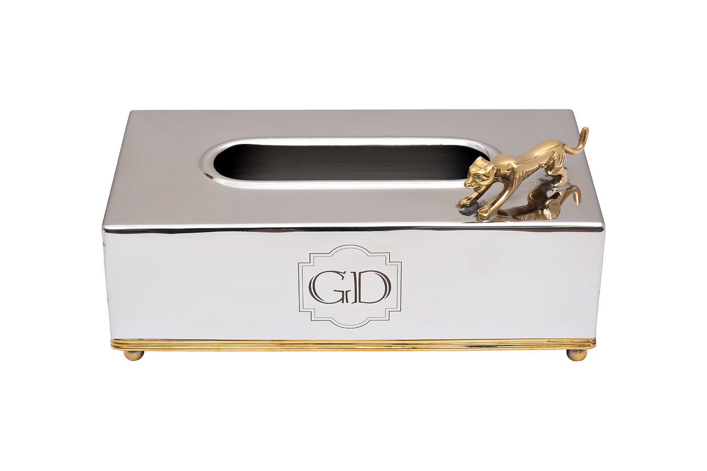 Салфетница Леопард хром Garda Decor 95IM-16537SS