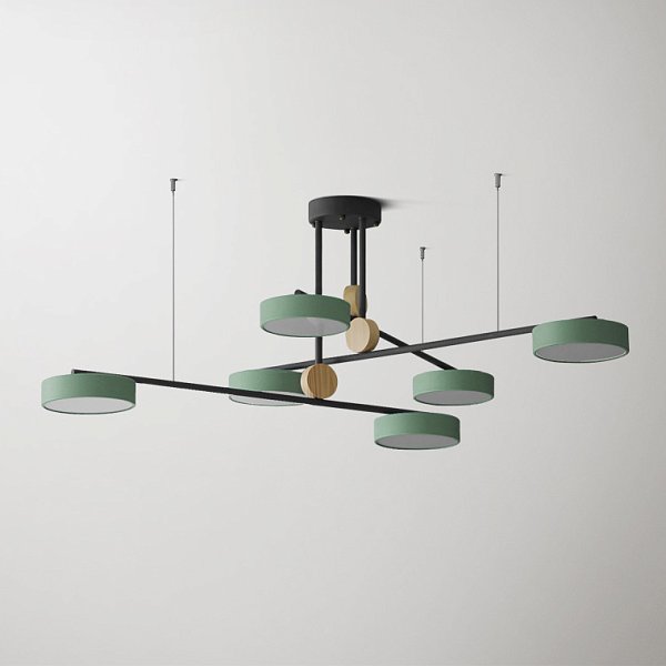 Люстра на штанге TECHNUM COLOR LED Green by ImperiumLoft