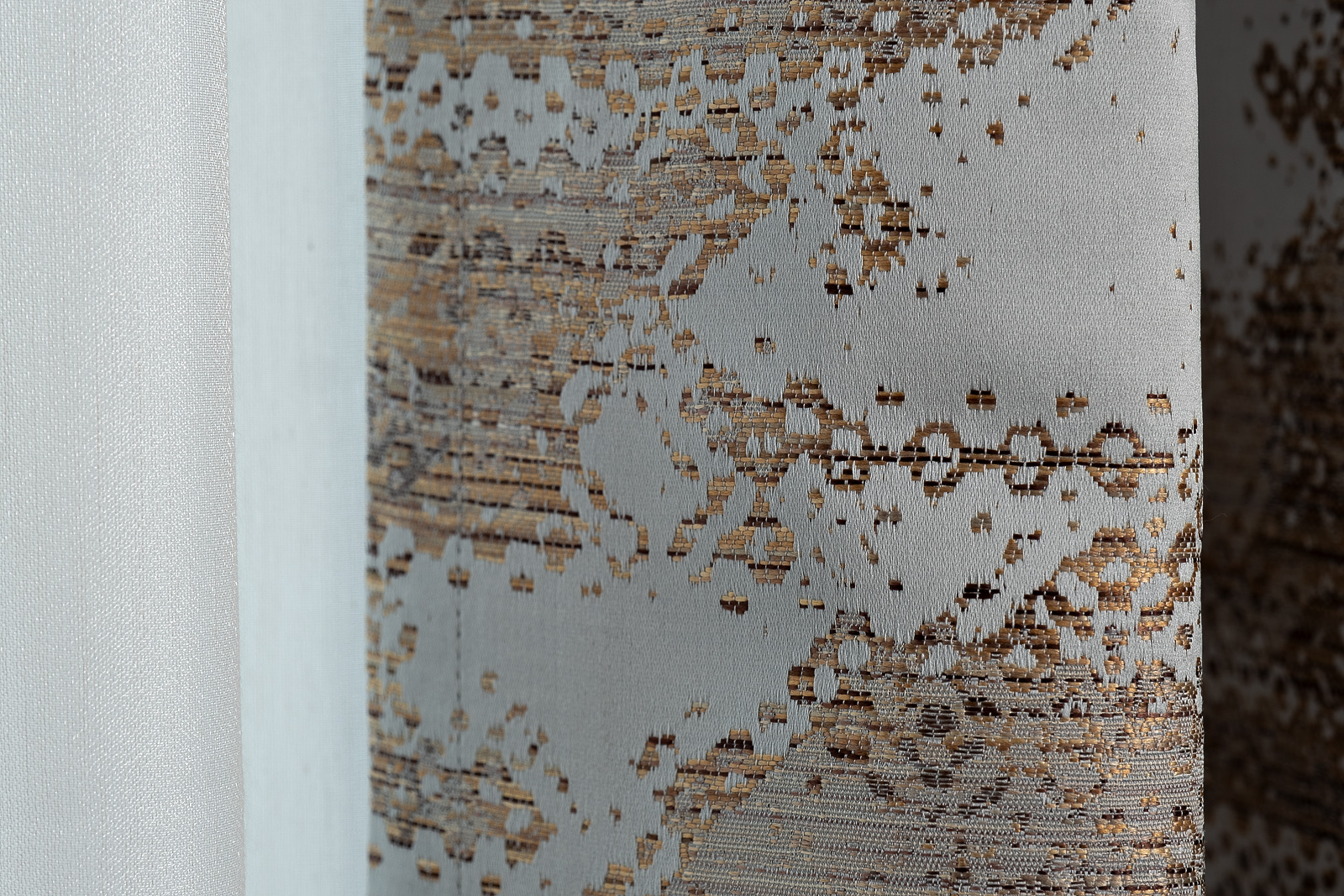 Портьера Bromley 275х260см голубая Garda Decor 121GD-00012