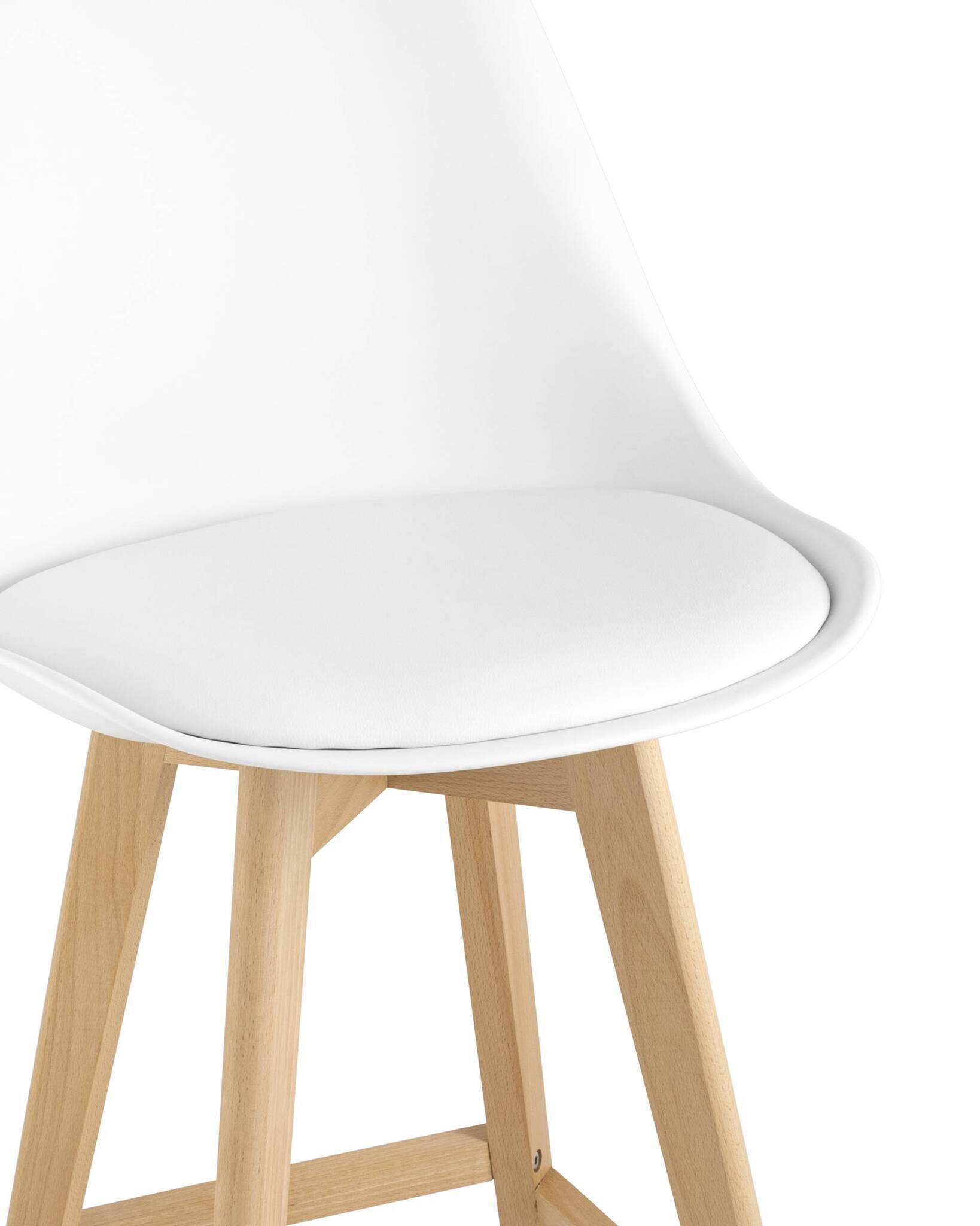 Стул полубарный FRANKFURT белый Stool Group