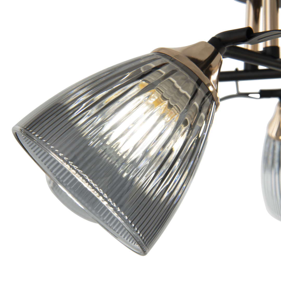 Люстра с плафонами 322610/5 BK+FG Arte Milano