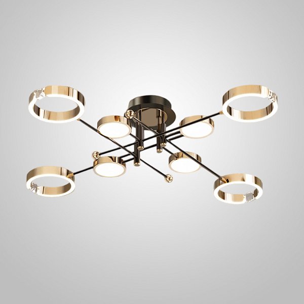 Потолочная люстра SELLIF CH L8 Brass by ImperiumLoft
