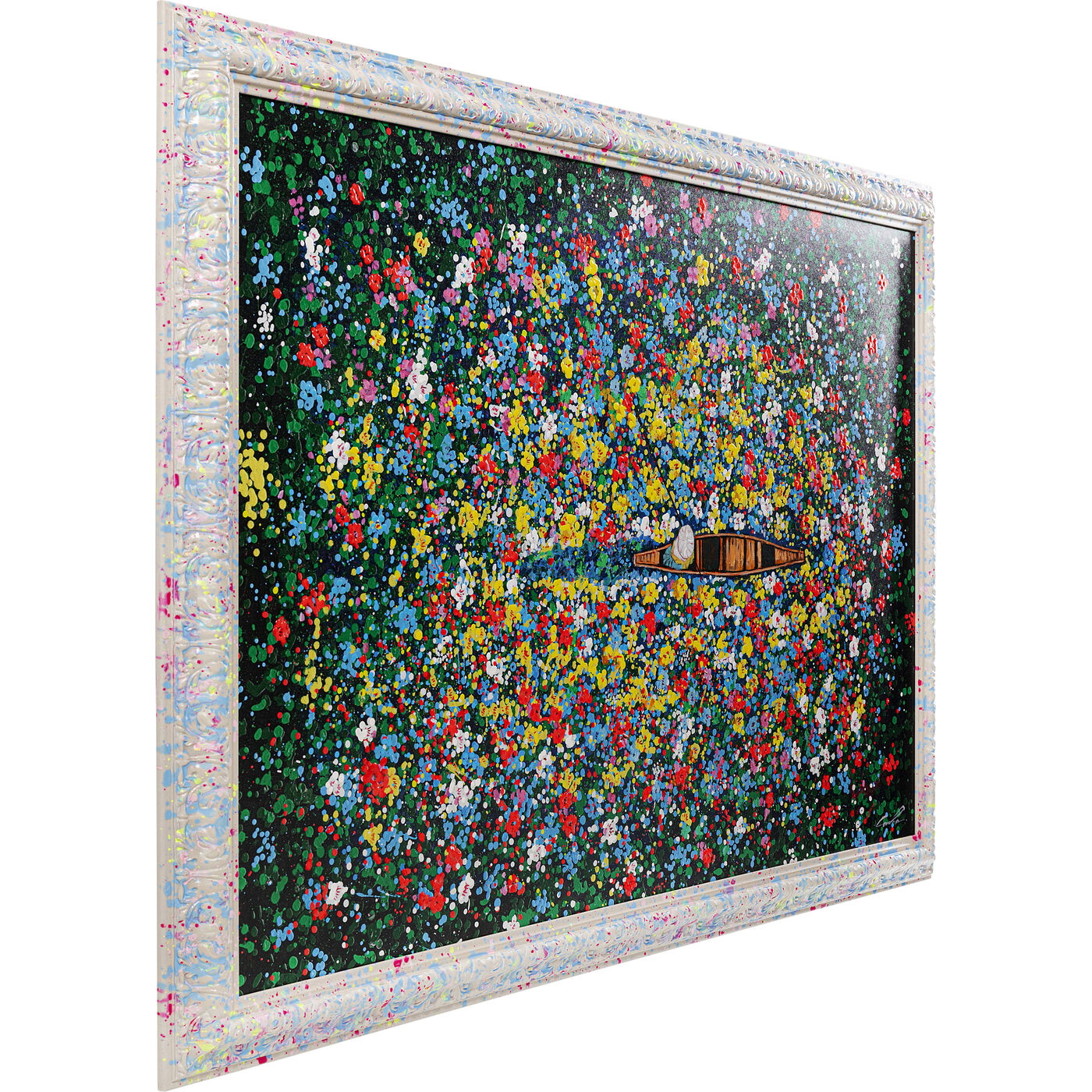 Картина в раме Floating Flower Market 150x100cm KARE 57726