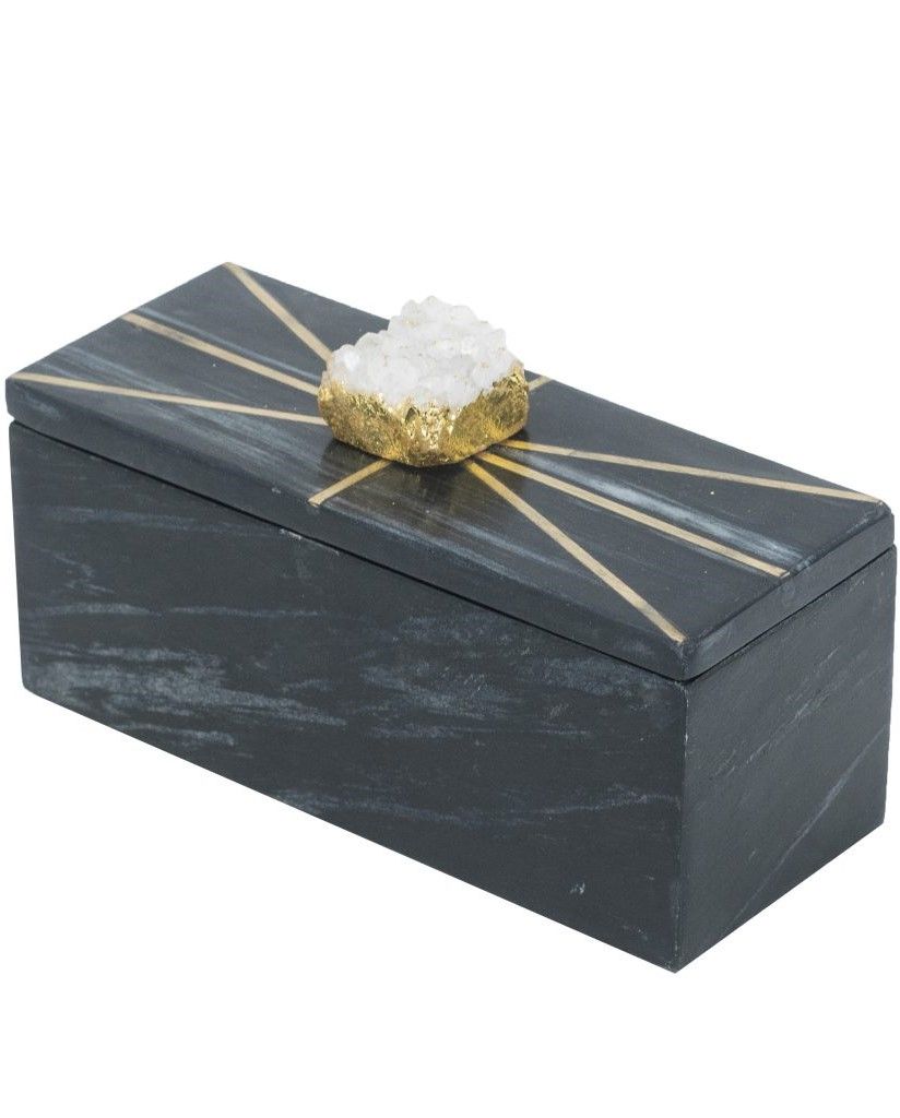 Шкатулка из черного мрамора Glasar 72182-DS