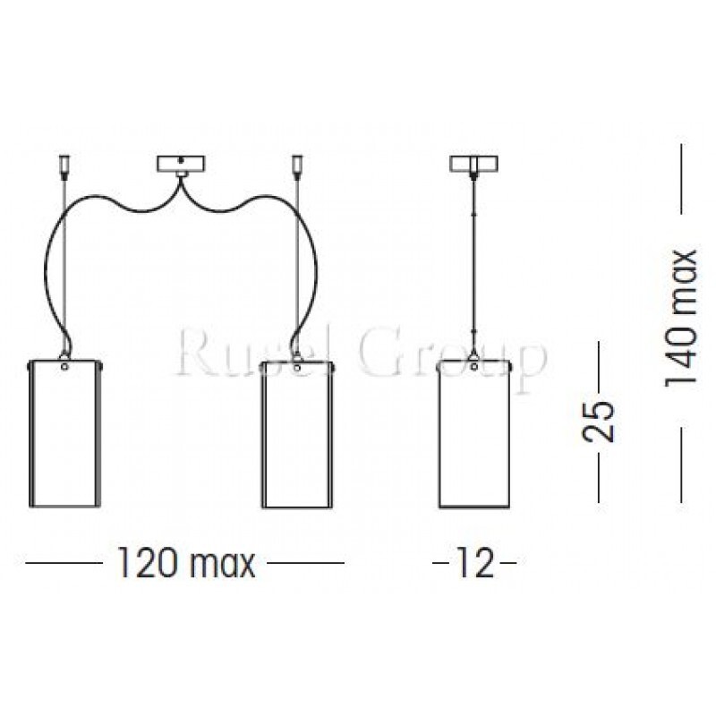Подвесной светильник Linea Light GLUED 4899