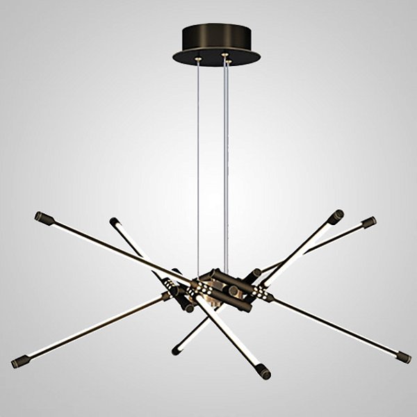 Подвесная люстра VALA L8 Black by ImperiumLoft