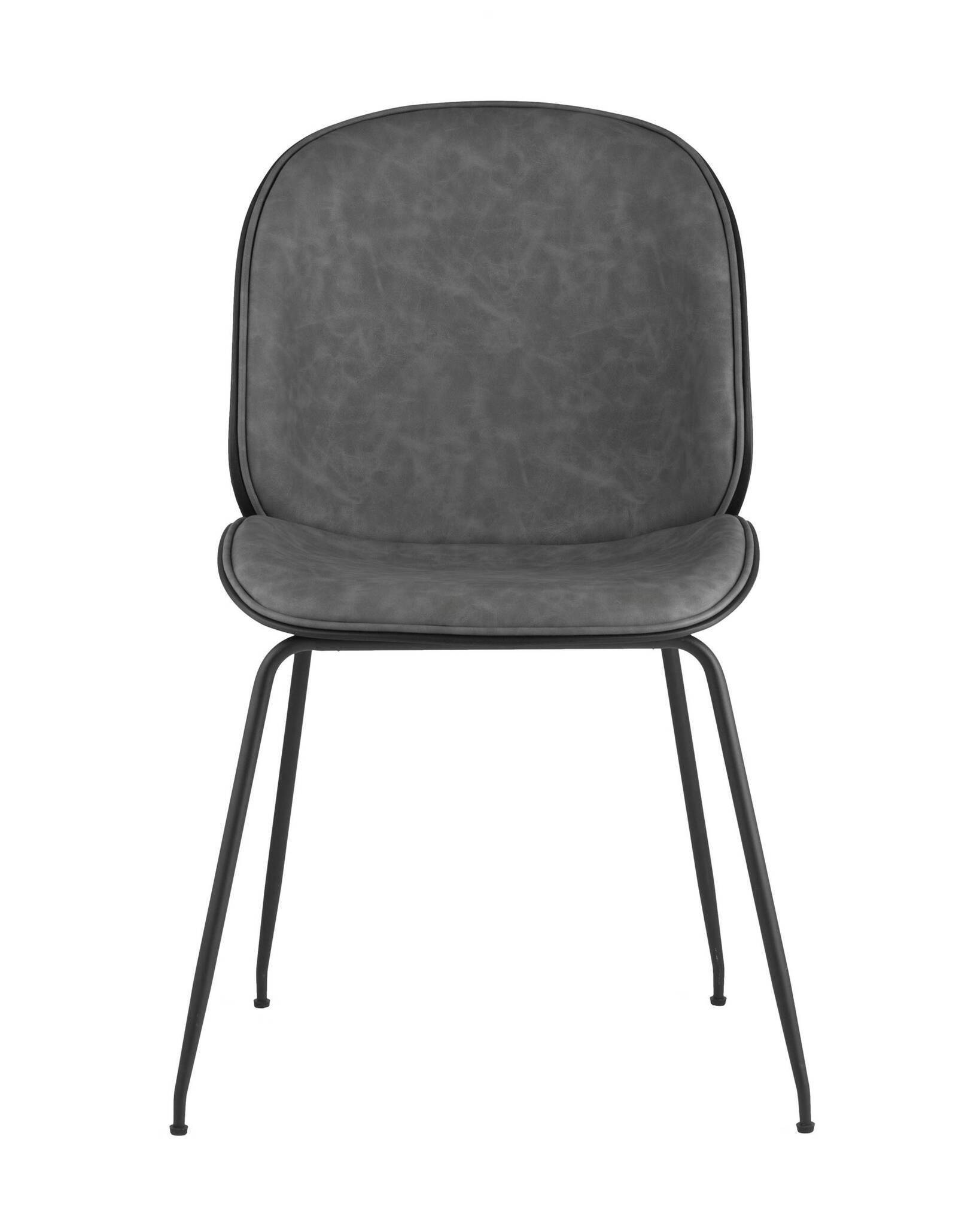 Стул барный Beetle PU со спинкой серый Stool Group