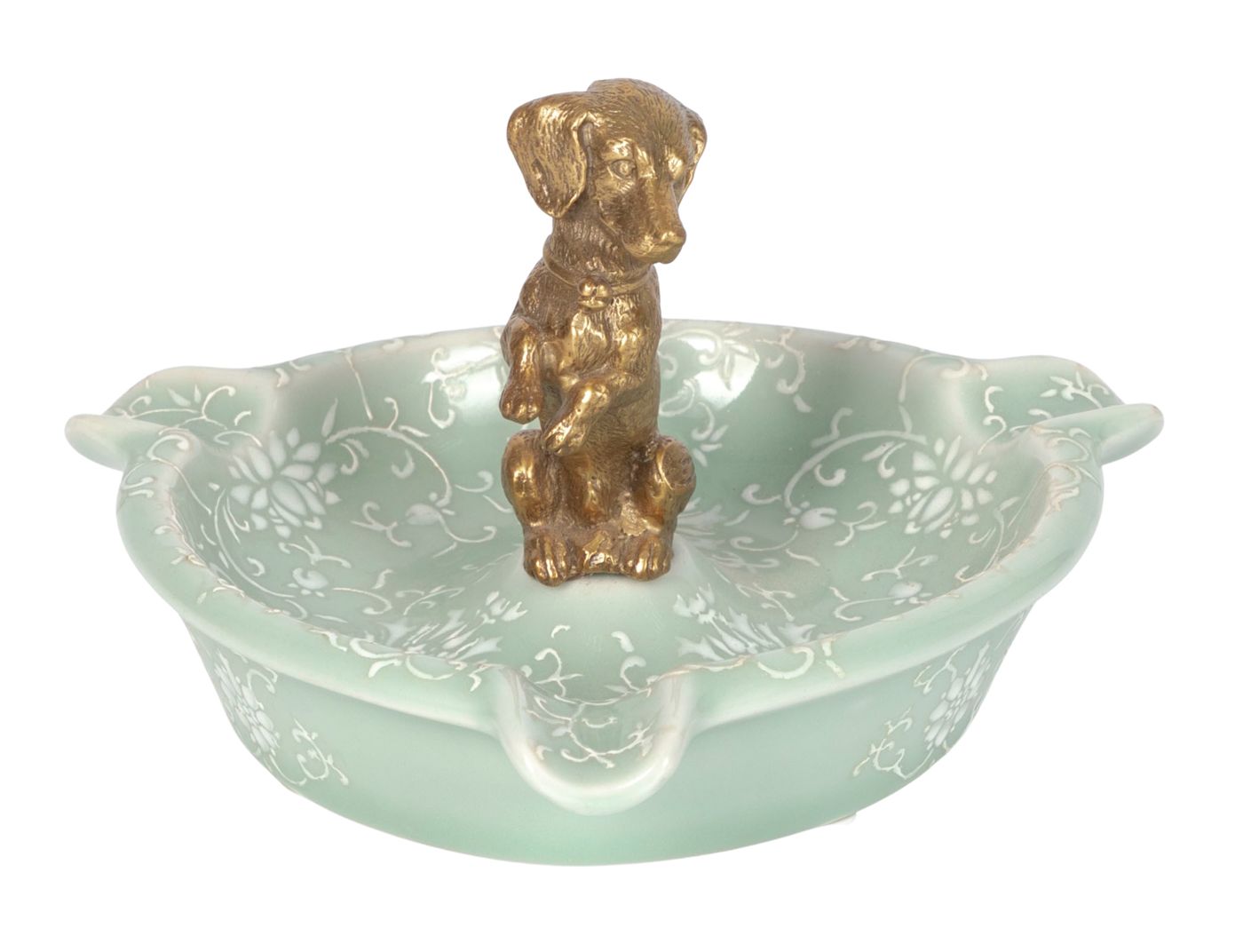 Пепельница с собачкой Glasar C554CL/UW3930