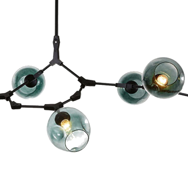 Люстра  Delight Collection Bubble 7 black/smoky