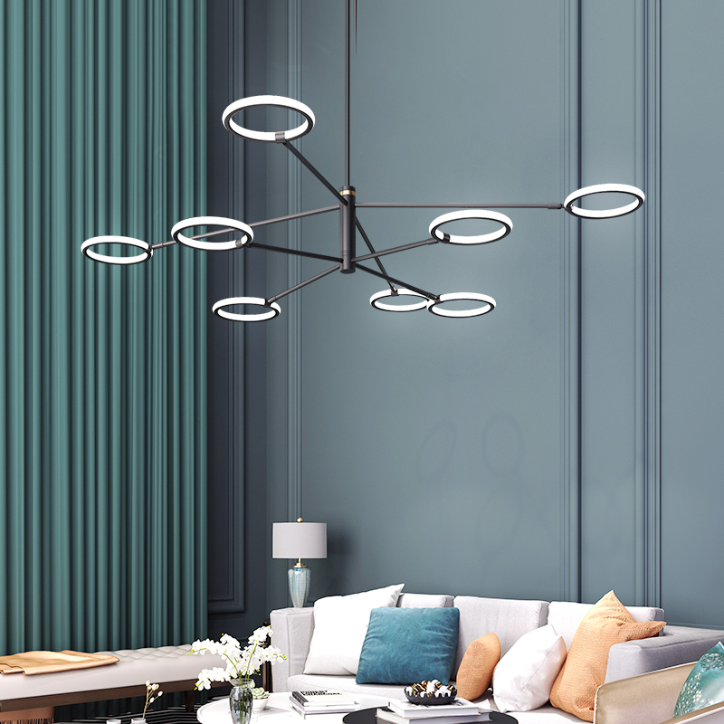 Люстра на штанге RINGLETS B White by ImperiumLoft