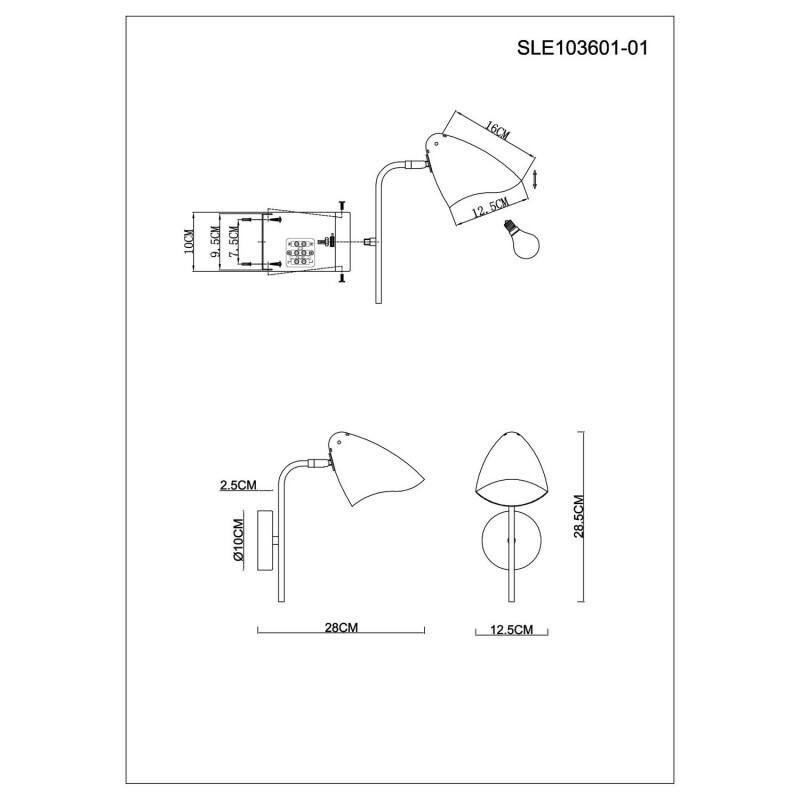 Бра Evoluce SLE103601-01