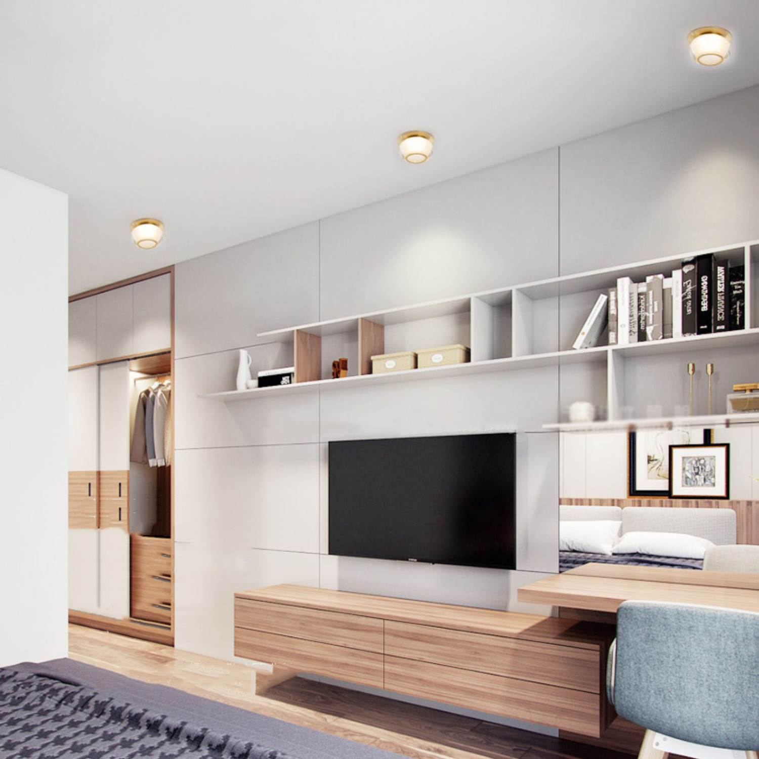 Точечный светодиодный светильник MENO Трехцветный свет 5W by ImperiumLoft