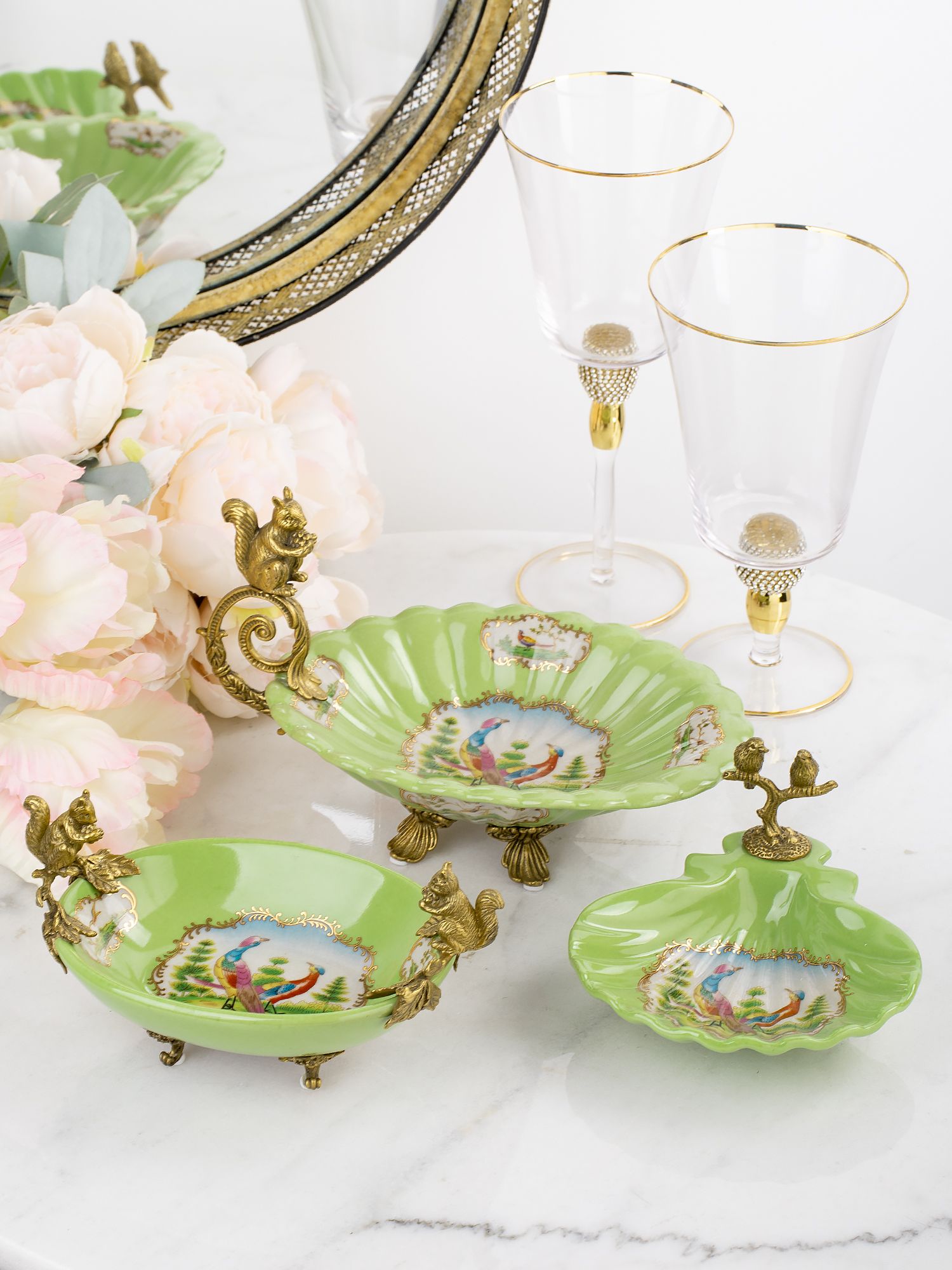 Чаша с белкой Glasar 31G2459/C929EHC/HLG0752