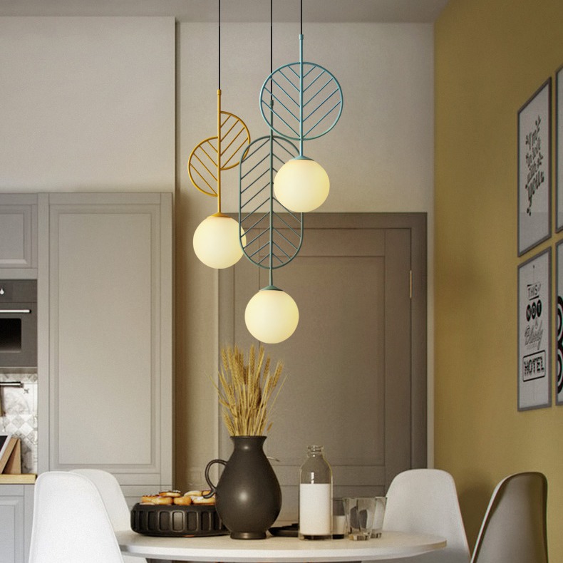 Подвесной светильник LEAF B Зелёный by ImperiumLoft