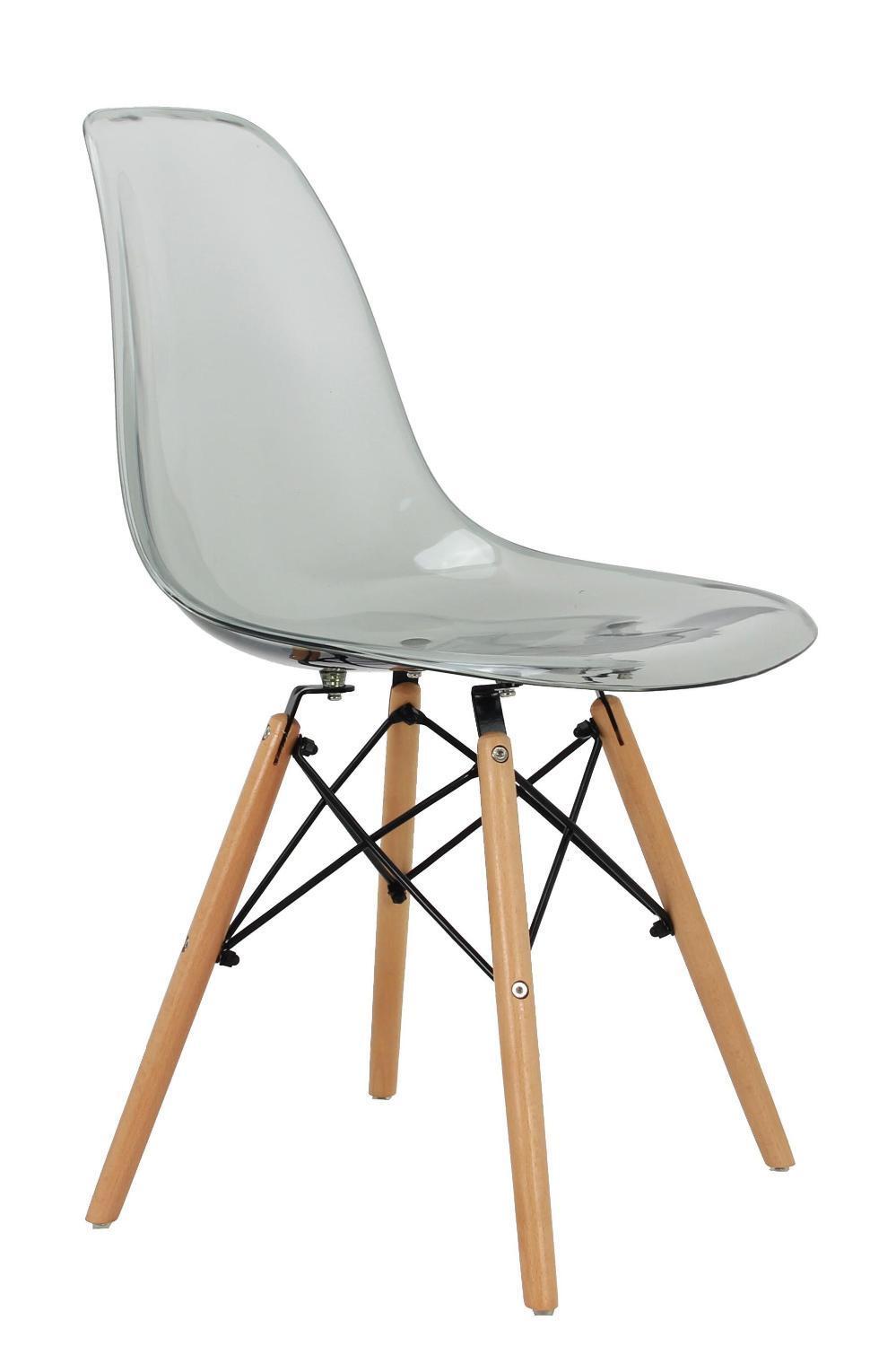 Стул Eames прозрачный серый Bradex Home FR 0045