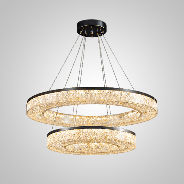 Кольцевая люстра OLAGUS B Black by ImperiumLoft