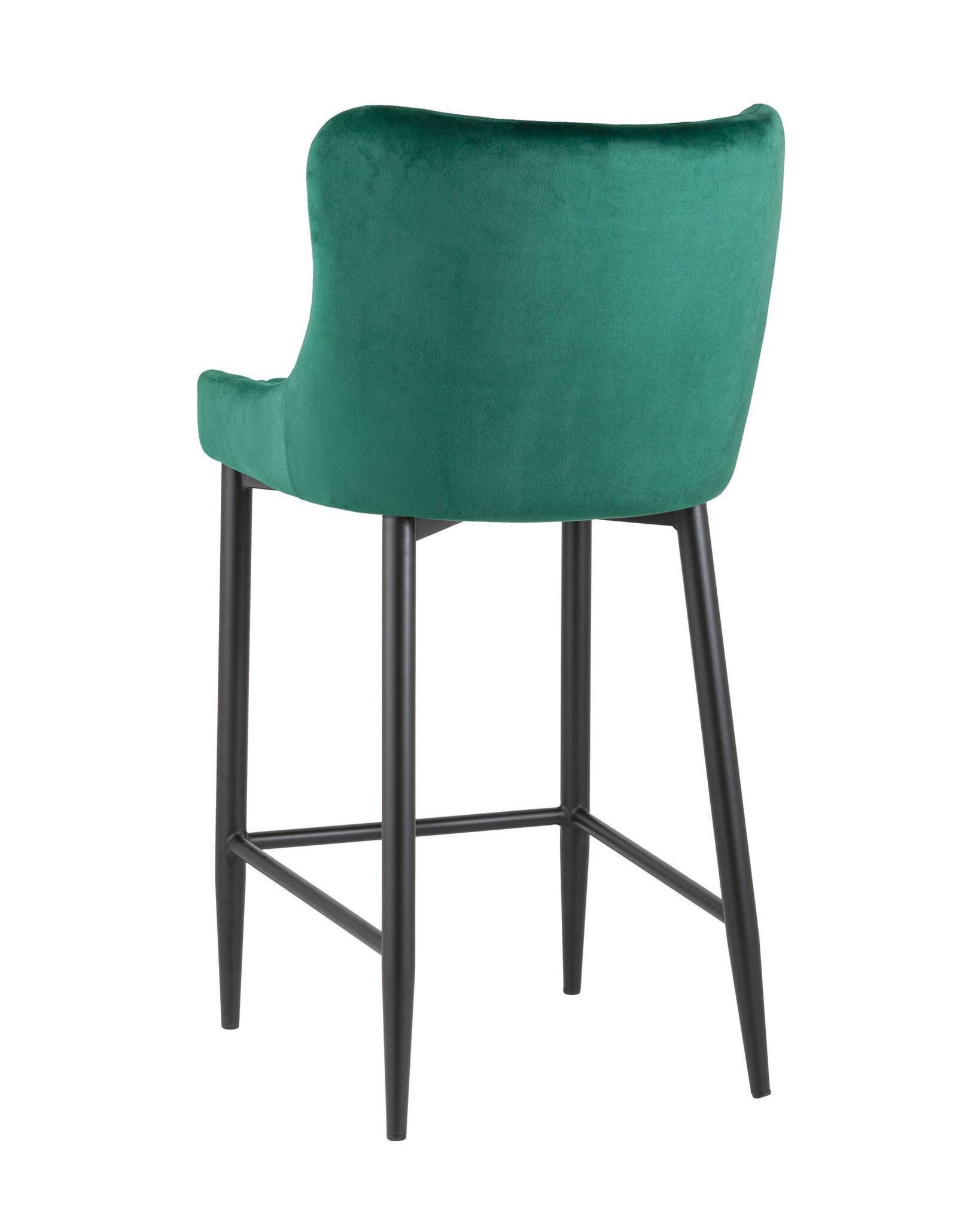 Стул полубарный Ститч велюр изумрудный Stool Group