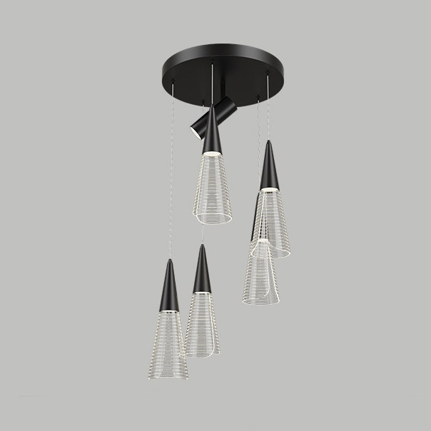 Подвесной светильник MANDORA B L6 Black by ImperiumLoft