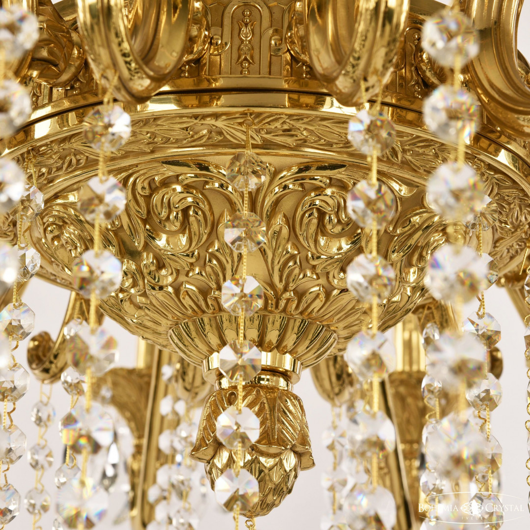 Люстра бронзовая с хрусталём 72102/16/360 A G