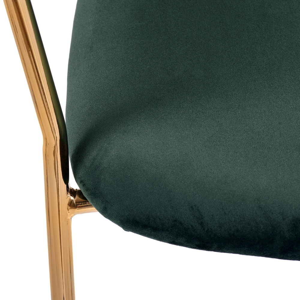 Стул Turin зеленый с золотыми ножками Bradex Home FR 0558