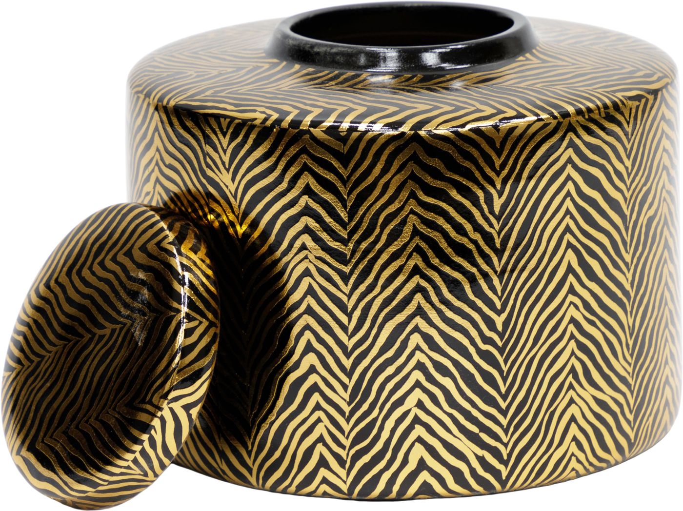 Ваза с крышкой Леопард Glasar 58-006