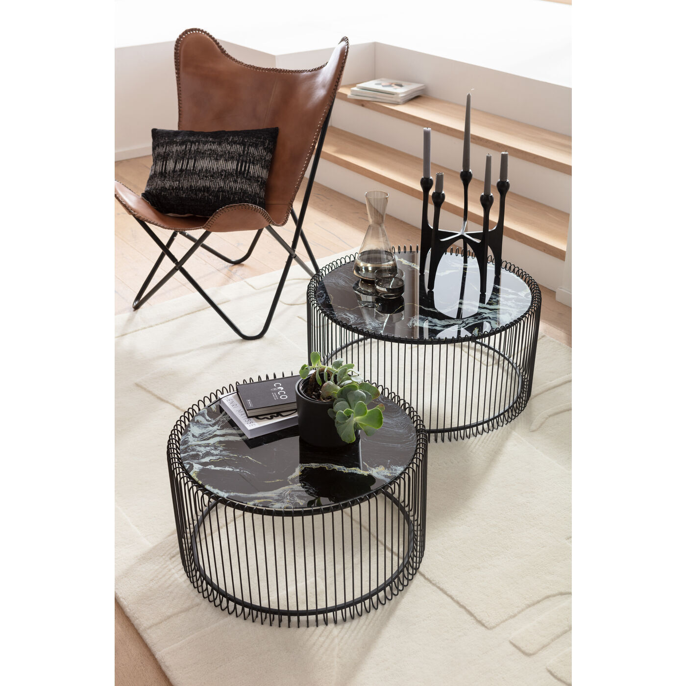 Столик кофейный KARE Wire 84327