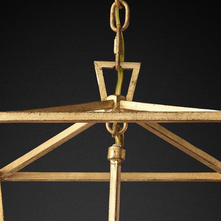 Люстра Restoration Hardware English Openwork 10" Gilded Iron