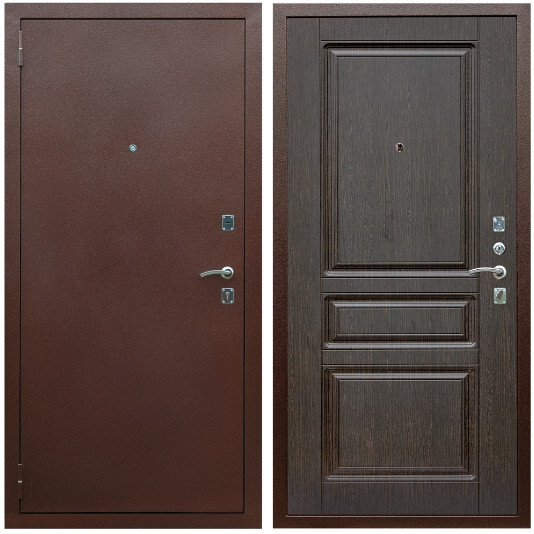 Дверь входная Graf Эконом Антик медь / МДФ 16 мм ФЛ-243 Венге