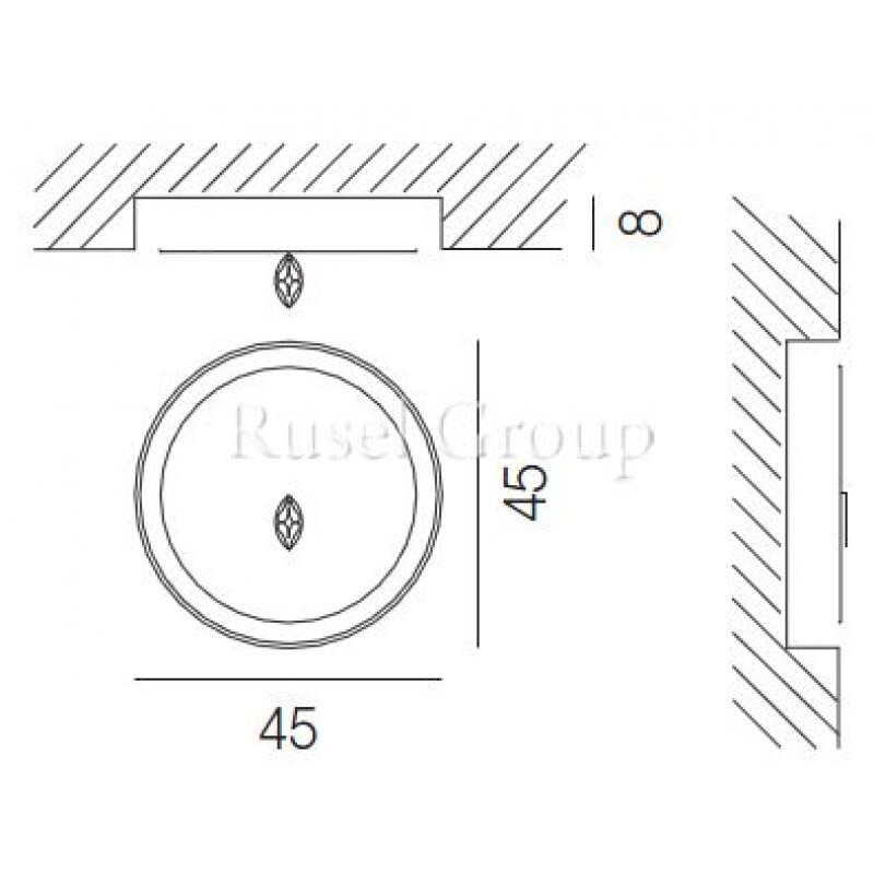 Потолочный светильник Vistosi INCASS PL 45